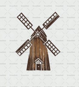 Rustikale Windmühle